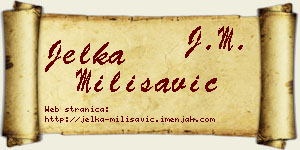 Jelka Milisavić vizit kartica